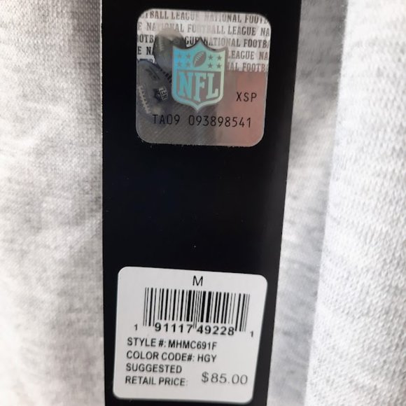 NFL Team Apparel, Medium grey hooded sweatshirt - Picture 13 of 16